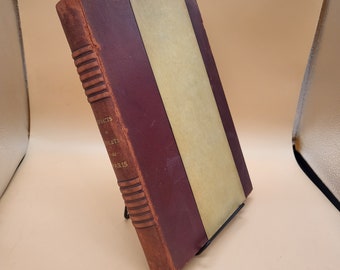 Rare 1948 Leon Gosset Book | Limited Ed. Half Leather Red Morocco | Color Plates | Vintage Collectible