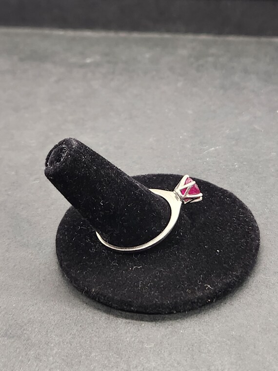 Vintage Sterling Silver Ruby Ring | Designer 925 … - image 3