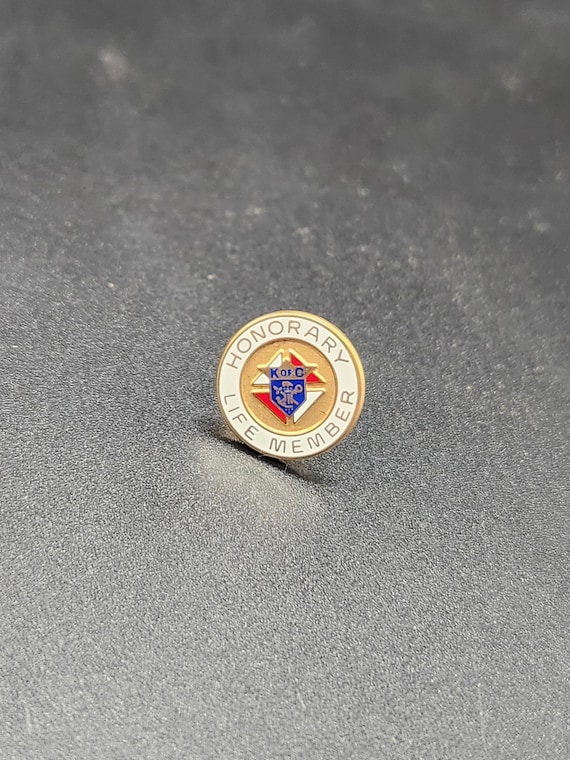 Knights of Columbus Honorary Life Member 1/10 10K Gold Filled Lapel Pin