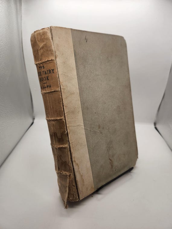 Rare Blue Fairy Book First Edition | Andrew Lang 1887 | Limited Large Paper No. 49/113 | Antique Fantasy Book