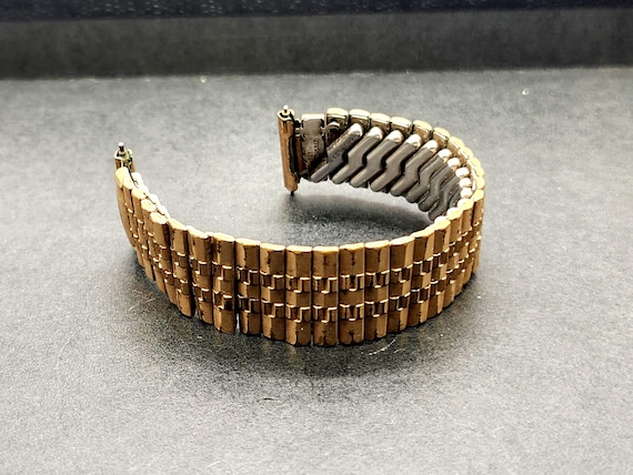 1950s Vintage Eton Men's 10K Gold Filled Expandable Watch Band 5.5"