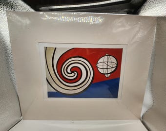 Alexander Calder Lithograph: Bicentennial Tapestries, Le Sphere et les spirales, 1975