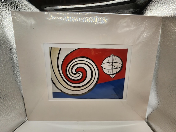 Alexander Calder Lithograph: Bicentennial Tapestries, Le Sphere et les spirales, 1975