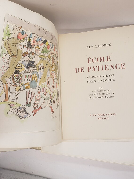 Ecole de Patience: Chas Laborde War Illustrations, Monaco 1951, Limited Edition