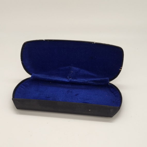 Blue Velvet Eyeglasses Case, c1900s, Vintage Grand