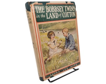 1942 Hardcover Book | The Bobbsey Twins in the Land of Cotton | Good Condition Dust Jacket
