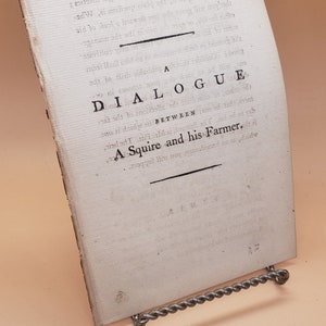 Rare 1789 Booklet: A Dialogue Between Squire and Farmer