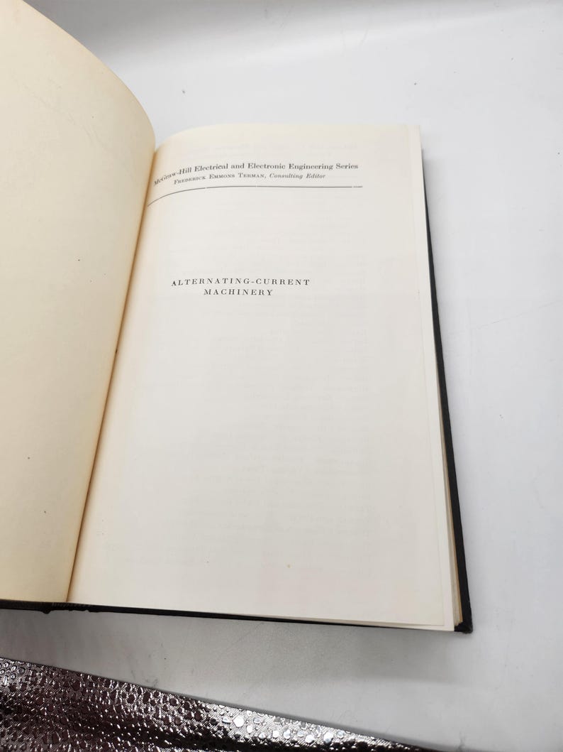 Alternating-Current Machinery Book | Black Red Hardcover | 1951 McGraw-Hill Engineering Book in Good Condition bild 10