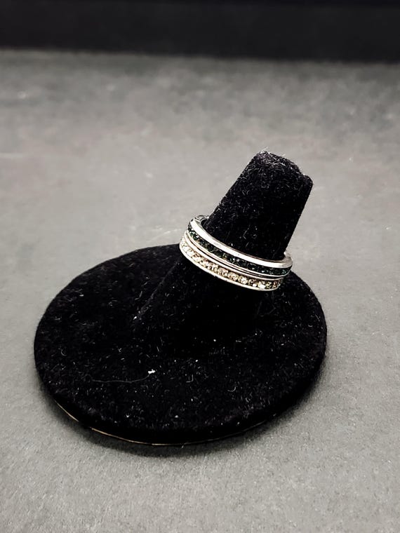 Sterling Silver Stackable Rings | Size 5 Black Wh… - image 6