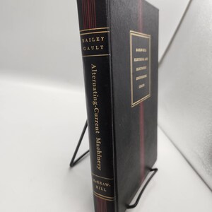 Alternating-Current Machinery Book | Black Red Hardcover | 1951 McGraw-Hill Engineering Book in Good Condition bild 4