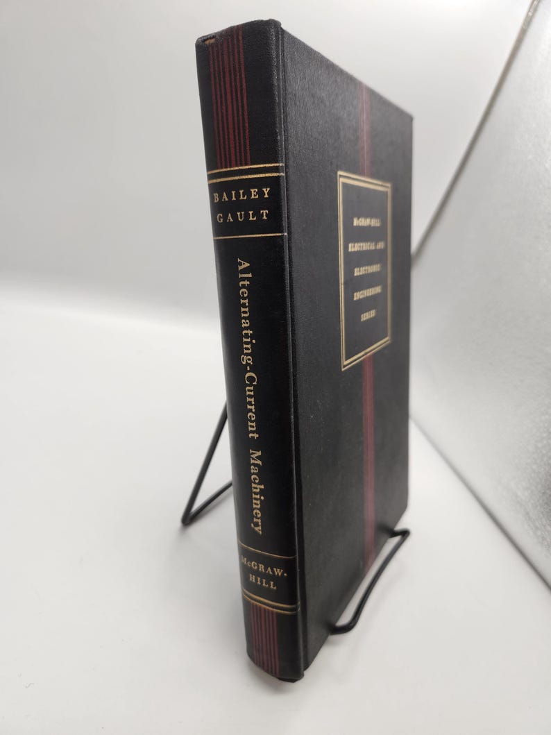 Alternating-Current Machinery Book | Black Red Hardcover | 1951 McGraw-Hill Engineering Book in Good Condition bild 4