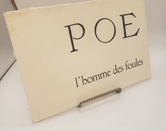 L'homme Des Foules by Edgar Allan Poe, Printed in Lim Ed of only 60 copies at Louis Jou Press with Four Linoleum Engravings by Roland Bauza