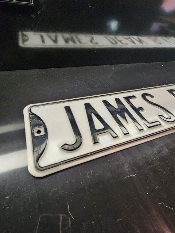 James Dean Blvd. Metal Street Sign: New York Collectible (36" x 6")
