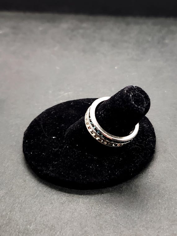 Sterling Silver Stackable Rings | Size 5 Black Wh… - image 5