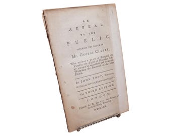 Rare 1769 Brentford Election Riot Book | John Foot's Appeal | Georgian History - Third Ed.