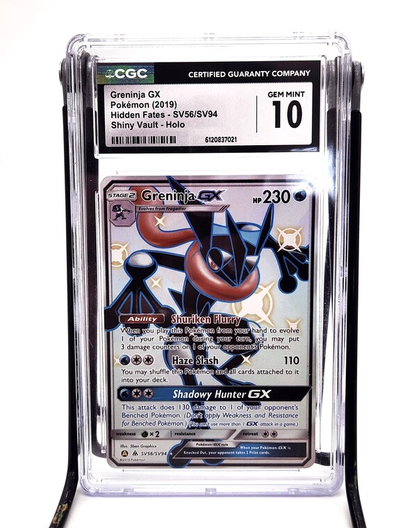 CGC Gem Mint 10 Greninja GX Card | Hidden Fates Shiny Vault Holo