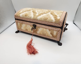 Reuge Swiss Music Box: 4-Song Wooden Box for Parts/Repair