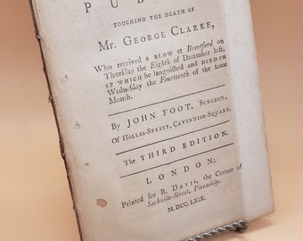 Rare 1769 Brentford Election Riot Book | John Foot's Appeal | Georgian History - Third Ed.