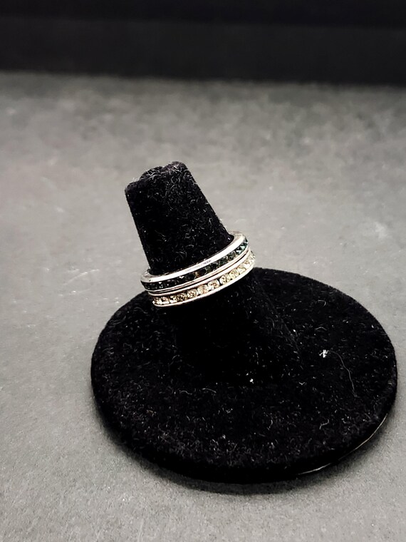 Sterling Silver Stackable Rings | Size 5 Black Wh… - image 2