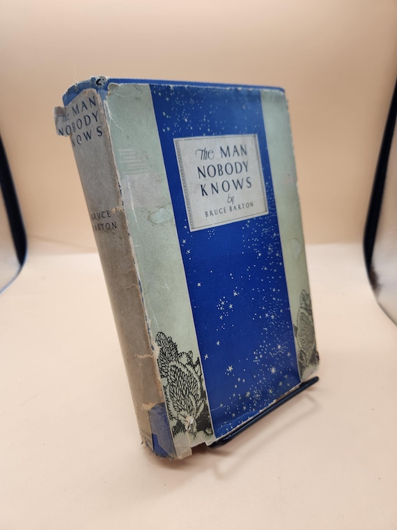 1925 "The Man Nobody Knows" First Edition: Art Nouveau Dust Jacket