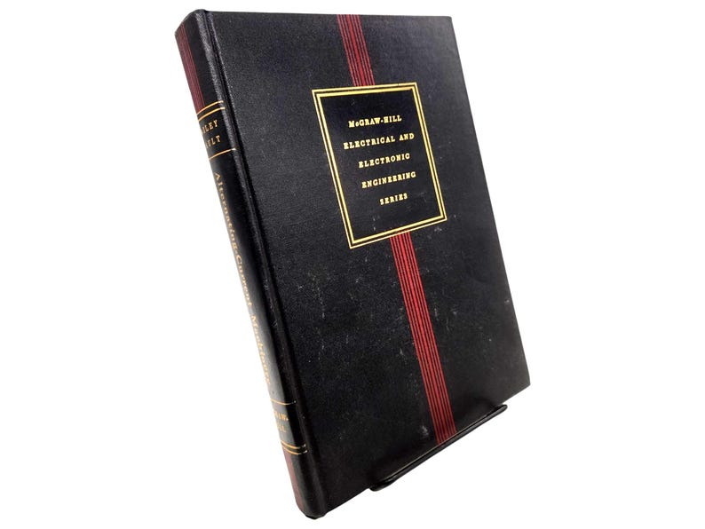 Alternating-Current Machinery Book | Black Red Hardcover | 1951 McGraw-Hill Engineering Book in Good Condition bild 1