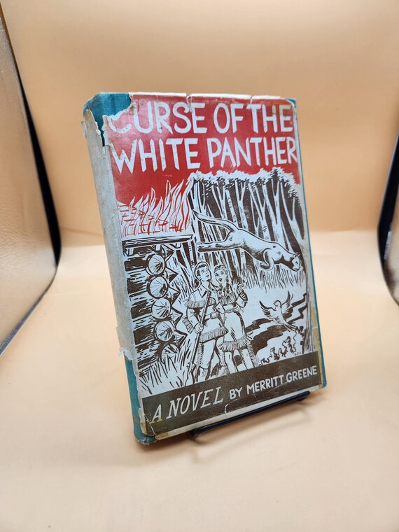 Rare 1960 Curse of the White Panther Novel: Michigan Toledo War Fiction, First Edition