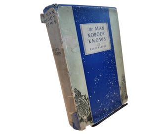 1925 "The Man Nobody Knows" First Edition: Art Nouveau Dust Jacket