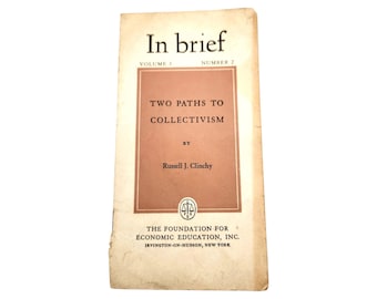 September 1949 Journal 'In Brief' | Volume 3 No. 2 by Russell J. Clinchy | Christian Libertarianism Pamphlet