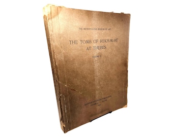 Rare 1943 Egyptian Plates Book | Tomb of Rekh Mi Re Thebes Vol II | Met Museum Art Limited Ed Paperback