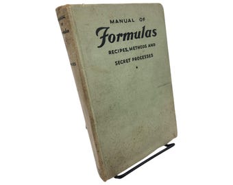 1932 Cloth Hardcover Book | Manual of Formulas by Raymond Wailes | Vintage Guide | Good Condition