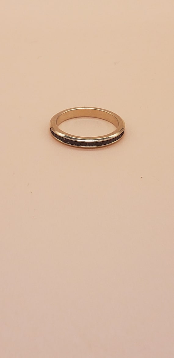 Size 10 Gold Tone Avon Faux Rubies Ring, Avon Gold