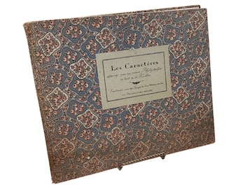 French Artist Book: Les Caractères, Guy Arnoux Illustrations, 1930s