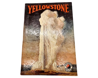 Magic Yellowstone Book | 1936 Vintage Illustrated Edition | Embossed Cover Art | Northern Pacific Park Line