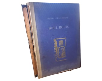 Rare 1924 Boris Grigorieff Boui Bouis Artist Book - Ltd Ed German Art Book | Vintage Russian Painter Collectible