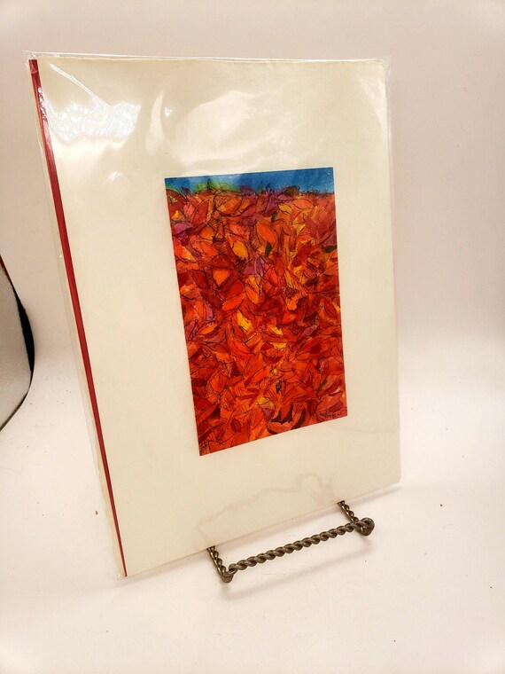 John Urbain Signed 1965 Serigraphs & Poems | Limited Edition Screen Prints Art Matted 3.75 x 5.75" | Set of 7 Original Artist Prints