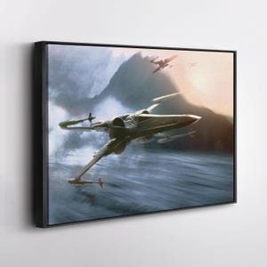 Star Wars Poster – X-Wing Canvas Wall Art – Iconic Sci-Fi Print for Home, Office, or Game Room Decor