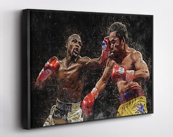De La HOYA Vs PACQUIAO Laminated Print - Etsy