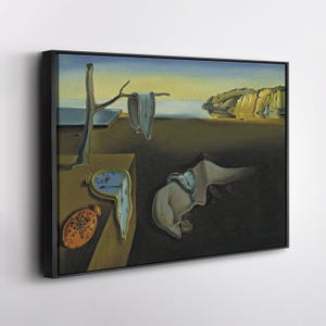 Salvador Dali The Persistence of Memory Poster – Surreal Canvas Wall Art – Iconic Art Print for Home, Office, or Studio Decor