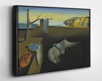 Salvador Dali The Persistence of Memory Poster – Surreal Canvas Wall Art – Iconic Art Print for Home, Office, or Studio Decor