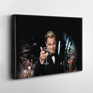 The Great Gatsby Poster Leonardo DiCaprio Movie Wall Art Canvas Canvas wall art Canvas wall decor Home Decor
