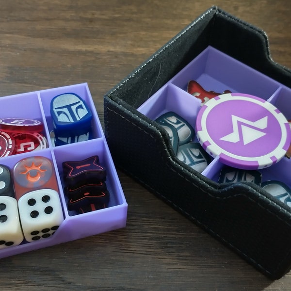 Mix-and-Match Generic Tokens - Tray Organizer for Star Wars Unlimited Gamegenic Deck Pods (Unofficial-Fan Made)