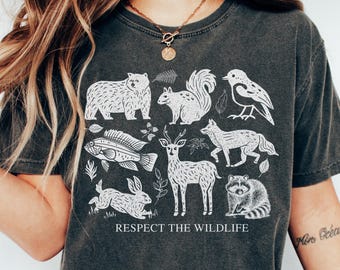 Respect The Local Wildlife Shirt, Nature Lover Gift Shirt, Animal Lovers, Protect National Parks, Granola Girl Shirt, Outdoor Camping shirt