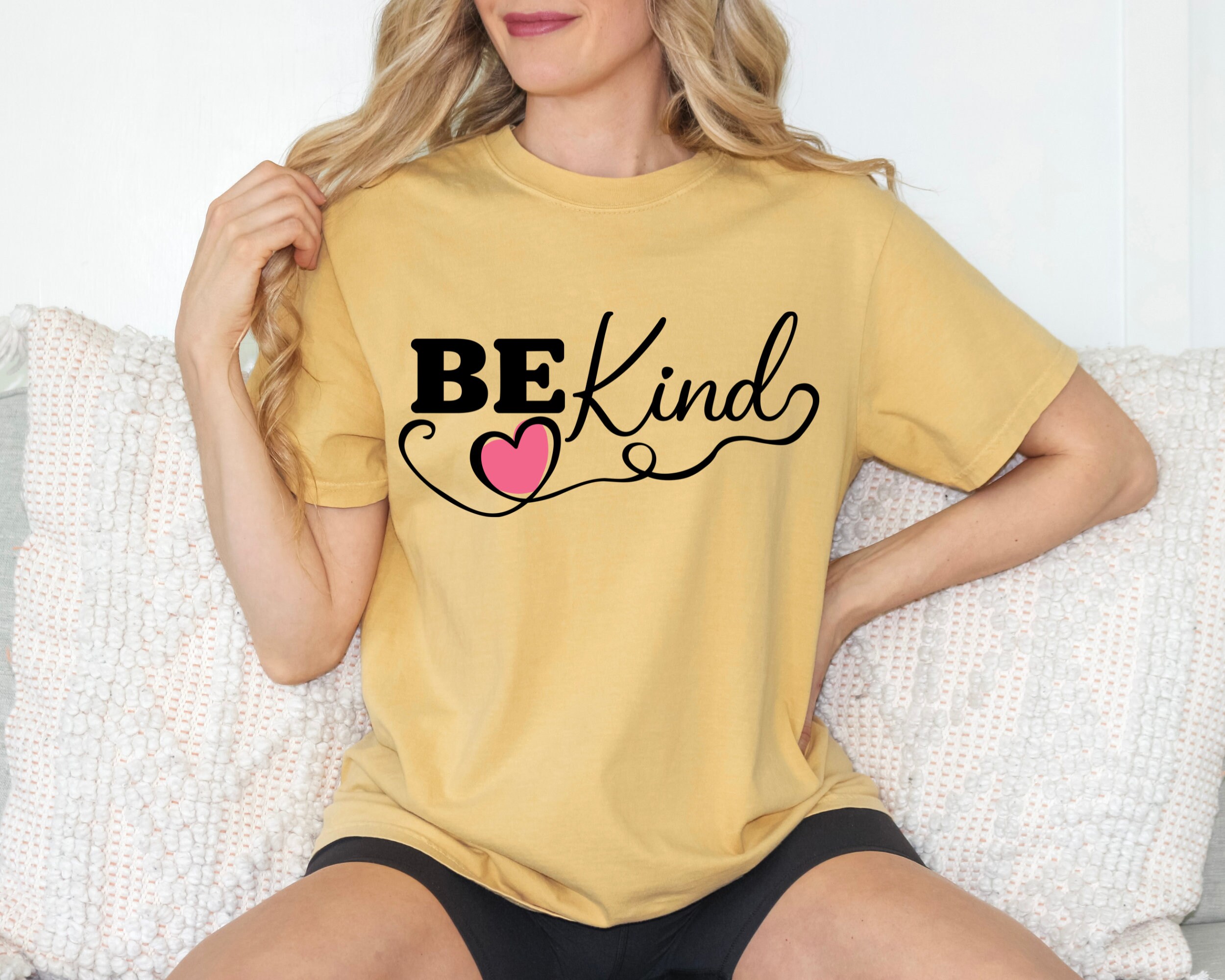 CDG Be Kind T Shirt Lay round Neck Pure Cotton Love main image 1