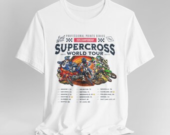 Supercross 2026 World Tour Graphic Tee, Unisex Motocross Shirt - Etsy
