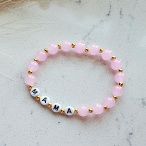 Mama Bead Bracelet, Pick your Color bracelet, Gift for Mom, Mother&#39;s Day Gift, Gift for Her, Friendship Style Mom Bracelet, Gift for new mom