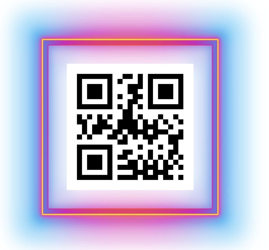 Custom QR Code Template, Personalized QR Code Sign, Fancy Printable ...