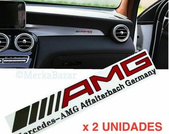 Set of 2 Emblems Logos Mercedes AMG Affalterbach Germany / Set of 2 Emblems Logo Mercedes AMG Affalterbach Germany Sticker