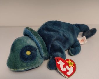 Extremely Rare - Mint Condition - 1997 Rainbow The Chameleon - Beanie Baby - 1st Variation