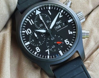 High Quality IWC Pilot Chronograph Automatic Ceramic Top Gun 41mm Watch IW389401 2023