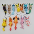 Articulated Pocket Monster Keychains – 4 Inch Flexible Creature Figurines – Starter Set & Evolution Collection Gift